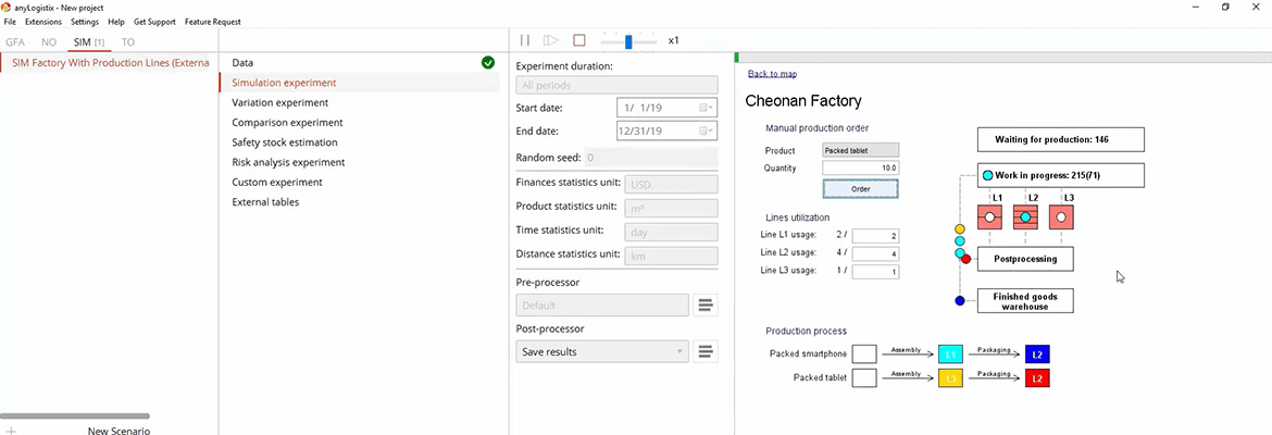 Simulation-based What-if Scenarios